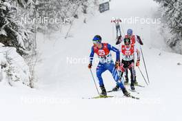 17.12.2017, Ramsau, Austria (AUT): Aaron Kostner (ITA), Paul Gerstgraser (AUT), (l-r)  - FIS world cup nordic combined, individual gundersen HS96/10km, Ramsau (AUT). www.nordicfocus.com. © Rauschendorfer/NordicFocus. Every downloaded picture is fee-liable.
