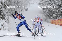 17.12.2017, Ramsau, Austria (AUT): Eero Hirvonen (FIN), Jan Schmid (NOR), (l-r)  - FIS world cup nordic combined, individual gundersen HS96/10km, Ramsau (AUT). www.nordicfocus.com. © Rauschendorfer/NordicFocus. Every downloaded picture is fee-liable.