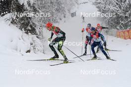 17.12.2017, Ramsau, Austria (AUT): Johannes Rydzek (GER), Yoshito Watabe (JPN), (l-r)  - FIS world cup nordic combined, individual gundersen HS96/10km, Ramsau (AUT). www.nordicfocus.com. © Rauschendorfer/NordicFocus. Every downloaded picture is fee-liable.