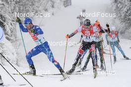 17.12.2017, Ramsau, Austria (AUT): Alessandro Pittin (ITA), Lukas Greiderer (AUT), (l-r)  - FIS world cup nordic combined, individual gundersen HS96/10km, Ramsau (AUT). www.nordicfocus.com. © Rauschendorfer/NordicFocus. Every downloaded picture is fee-liable.