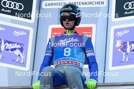 31.12.2016, Garmisch, Germany (GER): William Rhoads (USA) - FIS world cup ski jumping, four hills tournament, training, Garmisch (GER). www.nordicfocus.com. © Rauschendorfer/NordicFocus. Every downloaded picture is fee-liable.