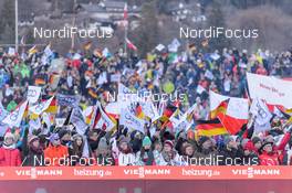 01.01.2017, Garmisch, Germany (GER): spectators with flags - FIS world cup ski jumping, four hills tournament, individual HS140, Garmisch (GER). www.nordicfocus.com. © Rauschendorfer/NordicFocus. Every downloaded picture is fee-liable.