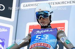 31.12.2016, Garmisch, Germany (GER): Daiki Ito (JPN) - FIS world cup ski jumping, four hills tournament, training, Garmisch (GER). www.nordicfocus.com. © Rauschendorfer/NordicFocus. Every downloaded picture is fee-liable.