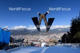 03.01.2017, Innsbruck, Austria (AUT): Martti Nomme (EST) - FIS world cup ski jumping, four hills tournament, training, Innsbruck (AUT). www.nordicfocus.com. © Rauschendorfer/NordicFocus. Every downloaded picture is fee-liable.