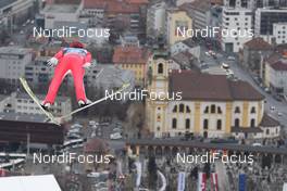 04.01.2017, Innsbruck, Austria (AUT): Dimitry Vassiliev (RUS) - FIS world cup ski jumping, four hills tournament, individual HS130, Innsbruck (AUT). www.nordicfocus.com. © Rauschendorfer/NordicFocus. Every downloaded picture is fee-liable.