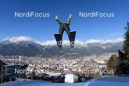 03.01.2017, Innsbruck, Austria (AUT): Stefan Kraft (AUT) - FIS world cup ski jumping, four hills tournament, training, Innsbruck (AUT). www.nordicfocus.com. © Rauschendorfer/NordicFocus. Every downloaded picture is fee-liable.