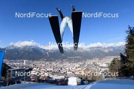 03.01.2017, Innsbruck, Austria (AUT): Markus Eisenbichler (GER) - FIS world cup ski jumping, four hills tournament, training, Innsbruck (AUT). www.nordicfocus.com. © Rauschendorfer/NordicFocus. Every downloaded picture is fee-liable.