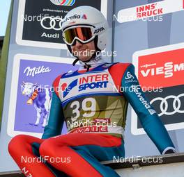 03.01.2017, Innsbruck, Austria (AUT): Simon Ammann (SUI) - FIS world cup ski jumping, four hills tournament, training, Innsbruck (AUT). www.nordicfocus.com. © Rauschendorfer/NordicFocus. Every downloaded picture is fee-liable.