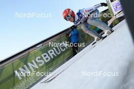 03.01.2017, Innsbruck, Austria (AUT): Stephan Leyhe (GER) - FIS world cup ski jumping, four hills tournament, training, Innsbruck (AUT). www.nordicfocus.com. © Rauschendorfer/NordicFocus. Every downloaded picture is fee-liable.