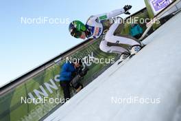 03.01.2017, Innsbruck, Austria (AUT): Peter Prevc (SLO) - FIS world cup ski jumping, four hills tournament, training, Innsbruck (AUT). www.nordicfocus.com. © Rauschendorfer/NordicFocus. Every downloaded picture is fee-liable.