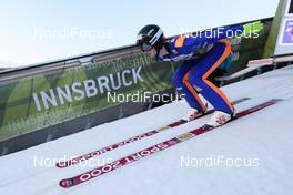 03.01.2017, Innsbruck, Austria (AUT): Kevin Bickner (USA) - FIS world cup ski jumping, four hills tournament, training, Innsbruck (AUT). www.nordicfocus.com. © Rauschendorfer/NordicFocus. Every downloaded picture is fee-liable.
