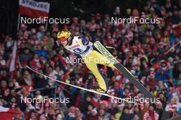 21.01.2017, Zakopane, Poland (POL): Noriaki Kasai (JPN) - FIS world cup ski jumping, team HS140, Zakopane (POL). www.nordicfocus.com. © Rauschendorfer/NordicFocus. Every downloaded picture is fee-liable.