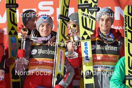 28.01.2017, Willingen, Germany (GER): Dawid Kubacki (POL), Kamil Stoch (POL), Piotr Zyla (POL), Maciej Kot (POL), (l-r) - FIS world cup ski jumping, team HS145, Willingen (GER). www.nordicfocus.com. © Rauschendorfer/NordicFocus. Every downloaded picture is fee-liable.