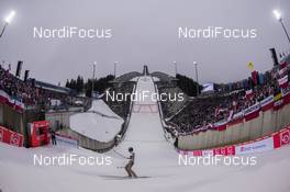 12.03.2017, Oslo, Norway (NOR): Event Feature: Undefined Jumper in the outrun of the Holmenkollen Bakken - FIS world cup ski jumping, individual HS134, Oslo (NOR). www.nordicfocus.com. © NordicFocus. Every downloaded picture is fee-liable.