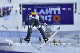 24.02.2017, Lahti, Finland (FIN): Kaarel Nurmsalu (EST) - FIS nordic world ski championships, ski jumping, individual HS100, Lahti (FIN). www.nordicfocus.com. © Thibaut/NordicFocus. Every downloaded picture is fee-liable.