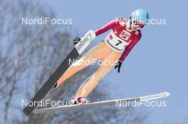 04.02.2017, Hinzenbach, Austria (AUT): Qi Liu (CHN) - FIS world cup ski jumping ladies, individual HS94, Hinzenbach (AUT). www.nordicfocus.com. © Modica/NordicFocus. Every downloaded picture is fee-liable.