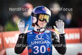 05.02.2017, Hinzenbach, Austria (AUT): Sarah Hendrickson (USA) - FIS world cup ski jumping ladies, individual HS94, Hinzenbach (AUT). www.nordicfocus.com. © Modica/NordicFocus. Every downloaded picture is fee-liable.