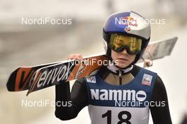 12.03.2017, Oslo, Norway (NOR): Sarah Hendrickson (USA) - FIS world cup ski jumping ladies, individual HS134, Oslo (NOR). www.nordicfocus.com. © Thibaut/NordicFocus. Every downloaded picture is fee-liable.