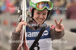 12.03.2017, Oslo, Norway (NOR): Anniken Mork (NOR) - FIS world cup ski jumping ladies, individual HS134, Oslo (NOR). www.nordicfocus.com. © Thibaut/NordicFocus. Every downloaded picture is fee-liable.