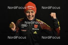 24.02.2017, Lahti, Finland (FIN): Carina Vogt (GER) - FIS nordic world ski championships, ski jumping ladies, medals, Lahti (FIN). www.nordicfocus.com. © NordicFocus. Every downloaded picture is fee-liable.