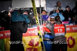 17.12.2017, Hinterzarten, Germany (GER): Silje Opseth (NOR), Maren Lundby (NOR) - FIS world cup ski jumping ladies, individual HS108, Hinterzarten (GER). www.nordicfocus.com. © Tumashov/NordicFocus. Every downloaded picture is fee-liable.