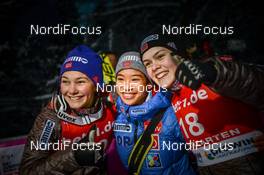 17.12.2017, Hinterzarten, Germany (GER): AnnaOdine Stroem (NOR), Silje Opseth (NOR), Thea Sofie Kleven (NOR) - FIS world cup ski jumping ladies, individual HS108, Hinterzarten (GER). www.nordicfocus.com. © Tumashov/NordicFocus. Every downloaded picture is fee-liable.