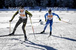 22.01.2017, Lienz, Austria (AUT): Max Olex (GER), Sergio Bonaldi (ITA), (l-r)  - FIS Marathon Cup Dolomitenlauf, Lienz (AUT). www.nordicfocus.com. © Bragotto/NordicFocus. Every downloaded picture is fee-liable.