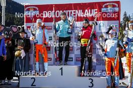 22.01.2017, Lienz, Austria (AUT): Rahel Imoberdorf (SUI), Aurelie Dabudyk (FRA), Seraina Boner (SUI), (l-r) - FIS Marathon Cup Dolomitenlauf, Lienz (AUT). www.nordicfocus.com. © Bragotto/NordicFocus. Every downloaded picture is fee-liable.