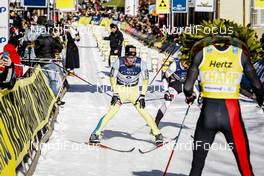 29.01.2017, Molina di Fiemme, Italy (ITA): Johan Kjoelstad (NOR), Morten Eide Pedersen (NOR), Tord Asle Gjerdalen (NOR), (l-r)  - Ski Classics and FIS Marathon Cup Marcialonga, Molina di Fiemme (ITA). www.nordicfocus.com. © Bragotto/NordicFocus. Every downloaded picture is fee-liable.
