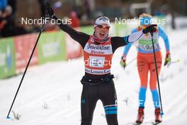 05.02.2017, Oberammergau, Germany (GER): Aurelie Dabudyk (FRA), Maria Graefnings (SWE), (l-r)  - FIS Worldloppet Cup Koenig Ludwig Lauf, Oberammergau (GER). www.nordicfocus.com. © Rauschendorfer/NordicFocus. Every downloaded picture is fee-liable.