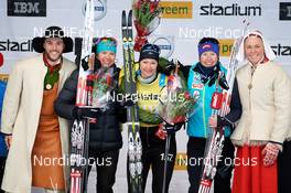 05.03.2017, Mora, Sweden (SWE): Sara Lindborg (SWE), Britta Johansson Norgren (SWE), Astrid Oeyre Slind (NOR), (l-r) - Ski Classics Vasaloppet, Mora (SWE). www.nordicfocus.com. © Rauschendorfer/NordicFocus. Every downloaded picture is fee-liable.
