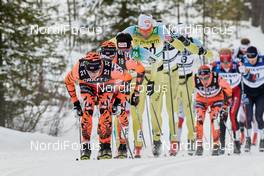 05.03.2017, Mora, Sweden (SWE): Petter Eliassen (NOR), Kjetil Dammen (NOR), Tore Bjoerseth Berdal (NOR), Chris Andre Jespersen (NOR), (l-r)  - Ski Classics Vasaloppet, Mora (SWE). www.nordicfocus.com. © Rauschendorfer/NordicFocus. Every downloaded picture is fee-liable.