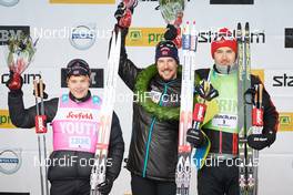 05.03.2017, Mora, Sweden (SWE): Stian Hoelgaard (NOR), John Kristian Dahl (NOR), Andreas Nygaard (NOR), (l-r) - Ski Classics Vasaloppet, Mora (SWE). www.nordicfocus.com. © Rauschendorfer/NordicFocus. Every downloaded picture is fee-liable.