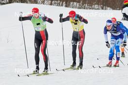 05.03.2017, Mora, Sweden (SWE): Andreas Nygaard (NOR), Tord Asle Gjerdalen (NOR), Johan Loevgren (SWE), (l-r)  - Ski Classics Vasaloppet, Mora (SWE). www.nordicfocus.com. © Rauschendorfer/NordicFocus. Every downloaded picture is fee-liable.
