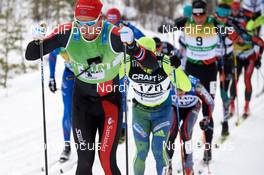 05.03.2017, Mora, Sweden (SWE): Andreas Nygaard (NOR), Ilya Chernousov (RUS), (l-r)  - Ski Classics Vasaloppet, Mora (SWE). www.nordicfocus.com. © Rauschendorfer/NordicFocus. Every downloaded picture is fee-liable.