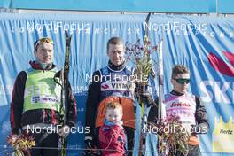 08.04.2017, Levi, Finland (FIN): Andreas Nygaard (NOR), Petter Eliassen (NOR), Stian Hoelgaard (NOR), (l-r) - Visma Ski Classics Yllaes-Levi, Levi (FIN). www.nordicfocus.com. © Manzoni/NordicFocus. Every downloaded picture is fee-liable.