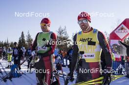 08.04.2017, Levi, Finland (FIN): Andreas Nygaard (NOR), Tord Asle Gjerdalen (NOR), (l-r) - Visma Ski Classics Yllaes-Levi, Levi (FIN). www.nordicfocus.com. © Manzoni/NordicFocus. Every downloaded picture is fee-liable.