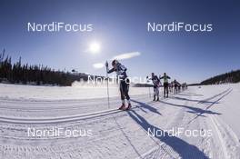 08.04.2017, Levi, Finland (FIN): Anton Karlsson (SWE), Morten Eide Pedersen (NOR), Andreas Nygaard (NOR), (l-r) - Visma Ski Classics Yllaes-Levi, Levi (FIN). www.nordicfocus.com. © Manzoni/NordicFocus. Every downloaded picture is fee-liable.