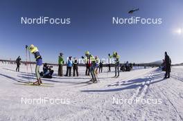 08.04.2017, Levi, Finland (FIN): Lukas Bauer (CZE), Adam Fellner (CZE), Jan Srail (CZE), (l-r) - Visma Ski Classics Yllaes-Levi, Levi (FIN). www.nordicfocus.com. © Manzoni/NordicFocus. Every downloaded picture is fee-liable.