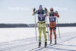 08.04.2017, Levi, Finland (FIN): Johan Kj¿lstad (NOR), Torgeir Skare Thygesen (NOR) - Visma Ski Classics Yllaes-Levi, Levi (FIN). www.nordicfocus.com. © Manzoni/NordicFocus. Every downloaded picture is fee-liable.