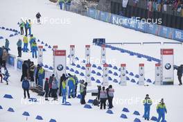 06.01.2018, Oberhof, Germany (GER): Event Feature: The pursuit start gates -  IBU world cup biathlon, pursuit women, Oberhof (GER). www.nordicfocus.com. © Manzoni/NordicFocus. Every downloaded picture is fee-liable.