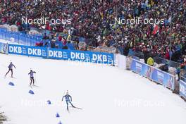 06.01.2018, Oberhof, Germany (GER): Tatiana Akimova (RUS), Daria Virolainen (RUS), Anais Chevalier (FRA), (l-r) -  IBU world cup biathlon, pursuit women, Oberhof (GER). www.nordicfocus.com. © Manzoni/NordicFocus. Every downloaded picture is fee-liable.