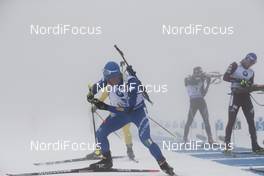 07.01.2018, Oberhof, Germany (GER): Lukas Hofer (ITA) -  IBU world cup biathlon, relay men, Oberhof (GER). www.nordicfocus.com. © Manzoni/NordicFocus. Every downloaded picture is fee-liable.