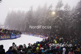 07.01.2018, Oberhof, Germany (GER): Event Feature: View over the Birx-Steig and it's Fans -  IBU world cup biathlon, relay men, Oberhof (GER). www.nordicfocus.com. © Manzoni/NordicFocus. Every downloaded picture is fee-liable.