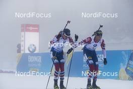 07.01.2018, Oberhof, Germany (GER): Tarjei Boe (NOR), Lars Helge Birkeland (NOR), (l-r) -  IBU world cup biathlon, relay men, Oberhof (GER). www.nordicfocus.com. © Manzoni/NordicFocus. Every downloaded picture is fee-liable.