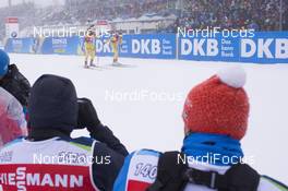 07.01.2018, Oberhof, Germany (GER): Mona Brorsson (SWE), Elisabeth Hoegberg (SWE), (l-r) -  IBU world cup biathlon, relay women, Oberhof (GER). www.nordicfocus.com. © Manzoni/NordicFocus. Every downloaded picture is fee-liable.