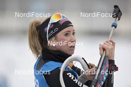 04.01.2018, Oberhof, Germany (GER): Elisa Gasparin (SUI) -  IBU world cup biathlon, sprint women, Oberhof (GER). www.nordicfocus.com. © Manzoni/NordicFocus. Every downloaded picture is fee-liable.