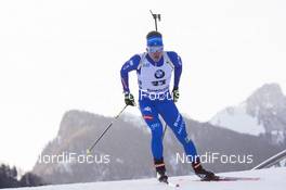 10.01.2018, Ruhpolding, Germany (GER): Lukas Hofer (ITA) -  IBU world cup biathlon, individual men, Ruhpolding (GER). www.nordicfocus.com. © Manzoni/NordicFocus. Every downloaded picture is fee-liable.