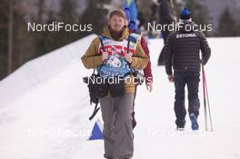 11.01.2018, Ruhpolding, Germany (GER): Event Feature: Alexey Filippov (RUS), RIA novosti photographer -  IBU world cup biathlon, individual women, Ruhpolding (GER). www.nordicfocus.com. © Manzoni/NordicFocus. Every downloaded picture is fee-liable.