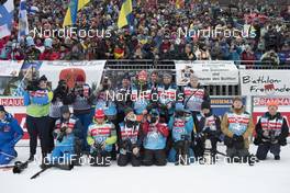 11.01.2018, Ruhpolding, Germany (GER): Event Feature: the hard working photographers wait for the flower ceremony -  IBU world cup biathlon, individual women, Ruhpolding (GER). www.nordicfocus.com. © Manzoni/NordicFocus. Every downloaded picture is fee-liable.